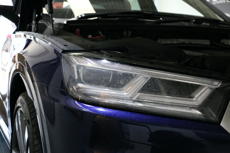 Headlight Close up of the car