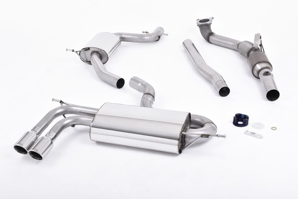 Milltek Turbo-back including Hi-Flow Sports Cat Exhaust System for Audi A3 1.8 TFSI - 160HP