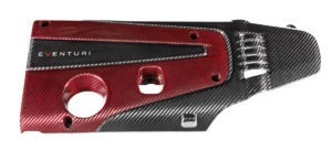 Eventuri Red and Black Engine Cover for Honda Civic 2.0T Type R - 310HP - 2013 - 2017
