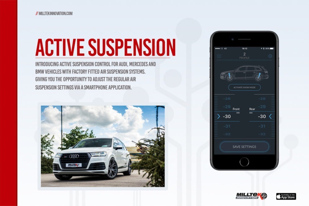 Milltek Active Suspension Control  for Audi RS7 4.0TFSI - 560HP