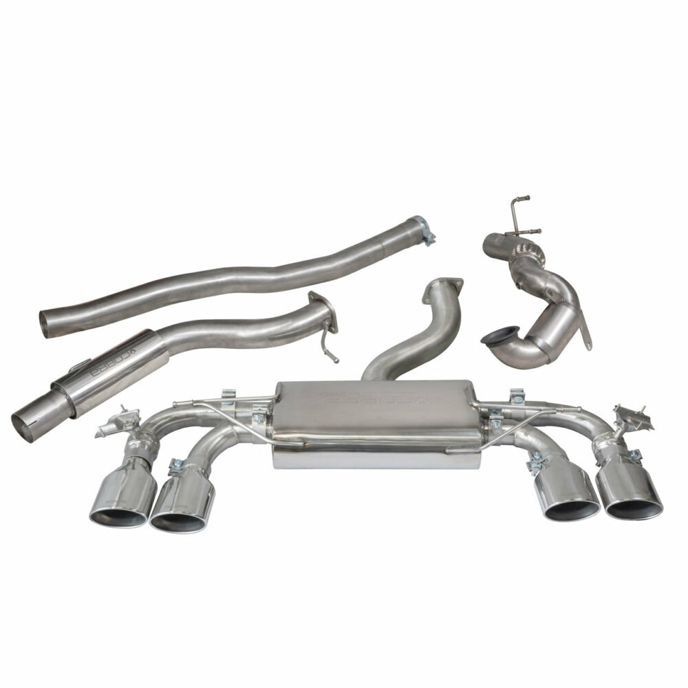 Cobra Sport Turbo Back Exhaust System for Volkswagen Golf 2.0 TSI-R - 300HP Mk 7 (2012 - 2017) - Image 2