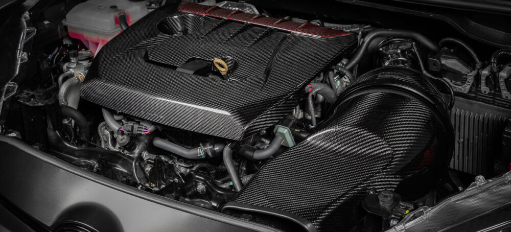 Eventuri Black Carbon Engine Cover for Toyota Yaris GR 1.6T - 261HP - 2020 - - Image 6