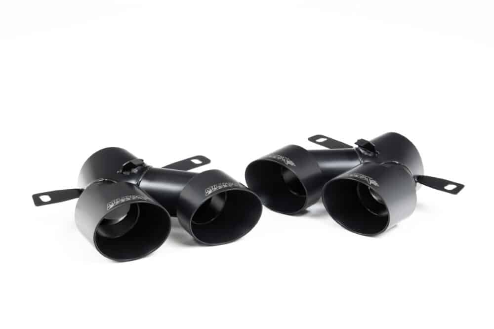 Milltek Quad Outlet Trims - Cerakote Black  for Mercedes GL 450 - 362HP