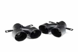 Milltek Quad Outlet Trims - Cerakote Black for Mercedes GL 450 - 362HP