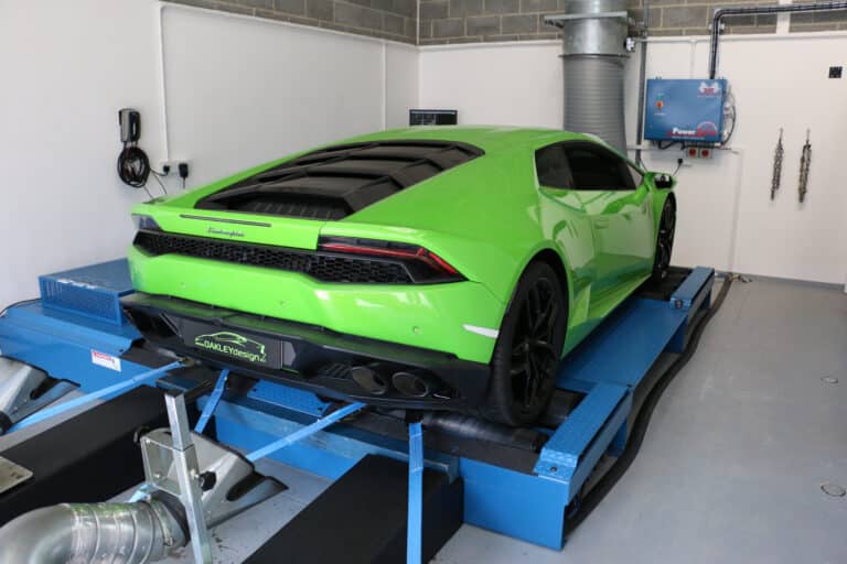 Lamborghini Huracan on the 4WD dyno