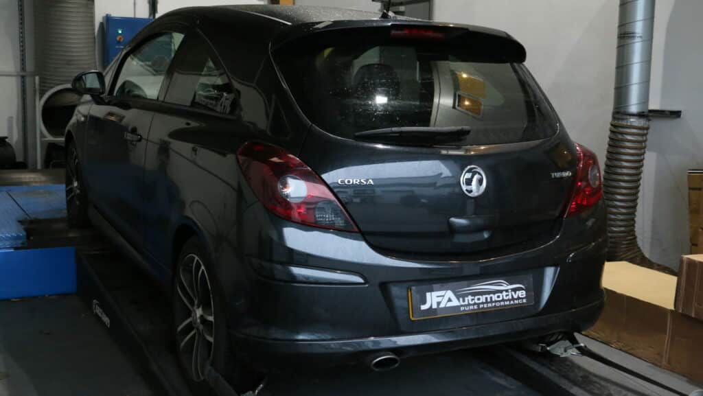Vauxhall in the JF Automotive workshop