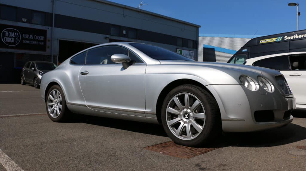 Bentley in the JF Automotive workshop