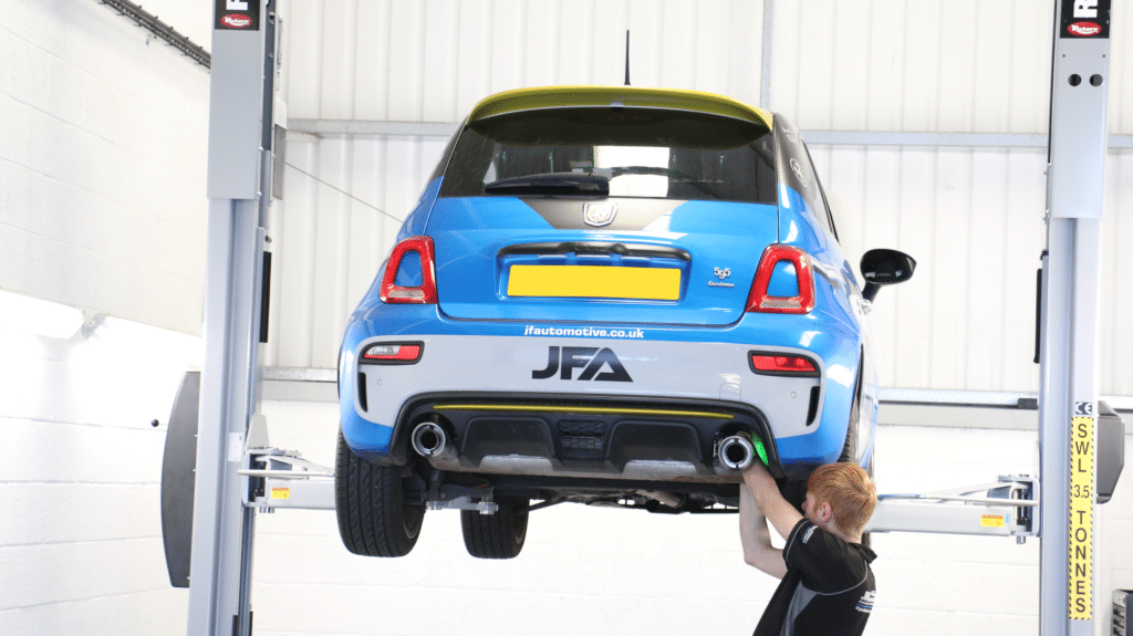 Abarth in the JF Automotive workshop