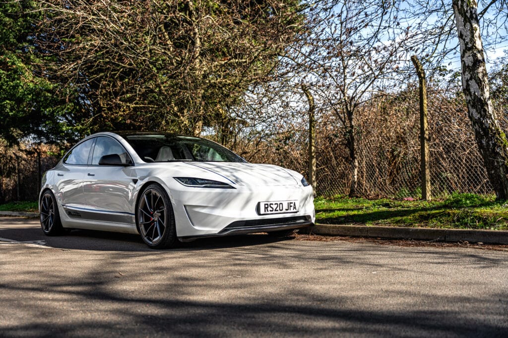 Tesla in the JF Automotive workshop